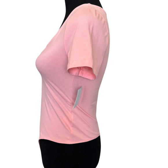New Nordstrom ABOUND  ~ Pnk/ Coral Organic Cotton Scoop Neck Bodysuit XS - Picture 2 of 4